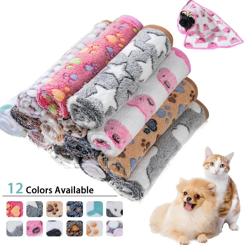 Soft Pet Sleeping Blanket Soft Fluffy Dog Blanket Warm Breathable Cat Cover Blanket Comfortable Sleeping Sheet Mat Pet Supplies