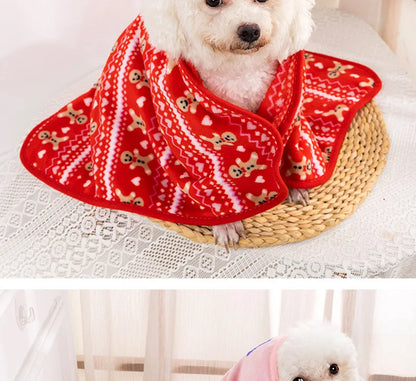 Warm Soft Pet Dog Blanket Mat Plush Thin Pet Sleeping Blanket for Dogs Warm Breathable Cat Cover Blanket Pet Dog Supplies